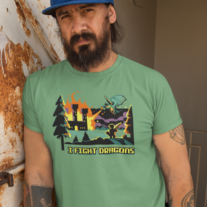 I Fight Dragons Forest T-Shirt